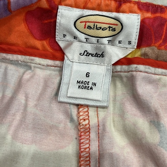 Talbots Tropical Print Culottes | Multicolor | Size 6 - Picture 5 of 10